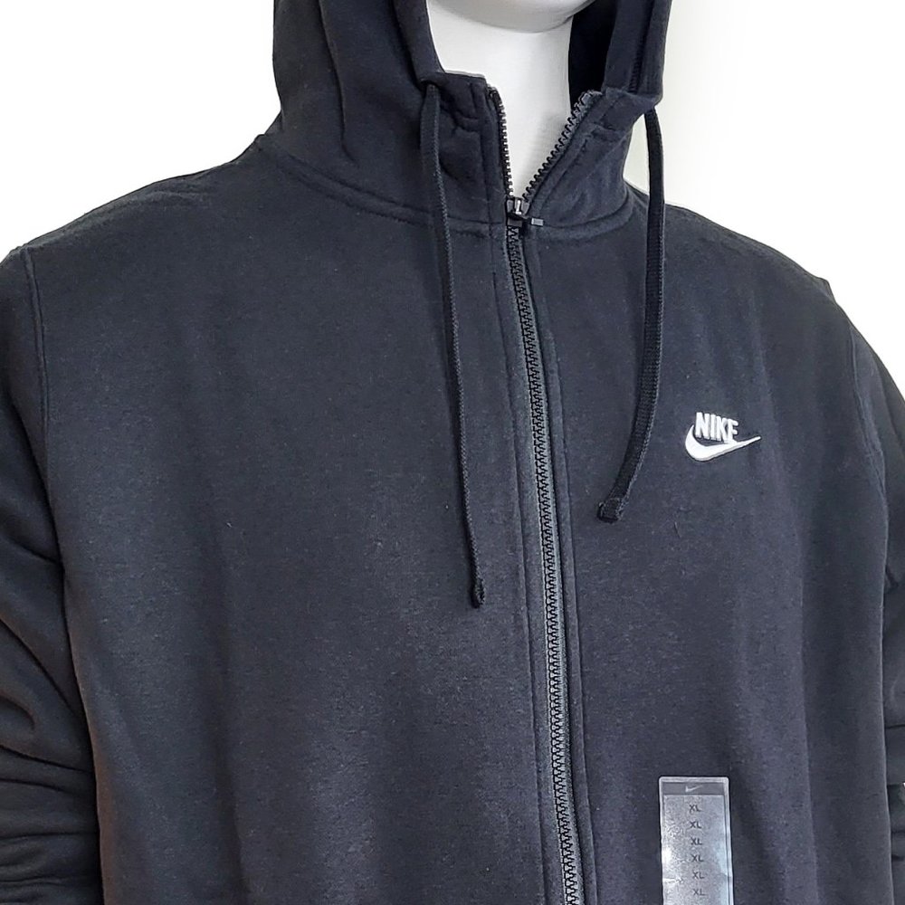 Nike Sweat Full Zip Hoodie 804389 010 Black